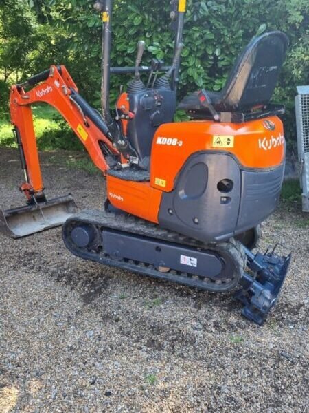 Mini Pelle Kubota k008-3 Micro 1T,  2012 ,